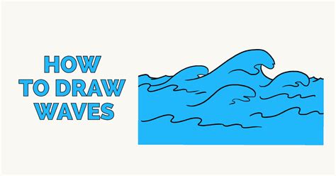 how to draw water easy|how to draw water waves.